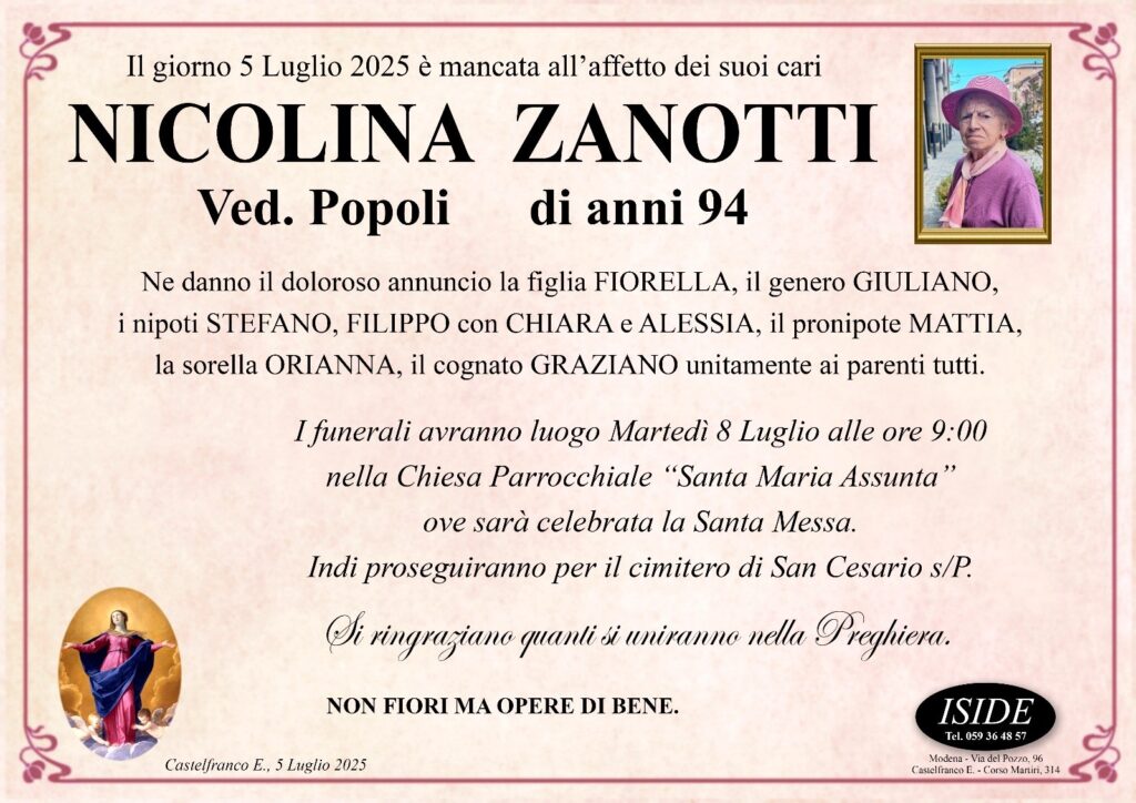 Nicolina Zanotti ved. Popoli