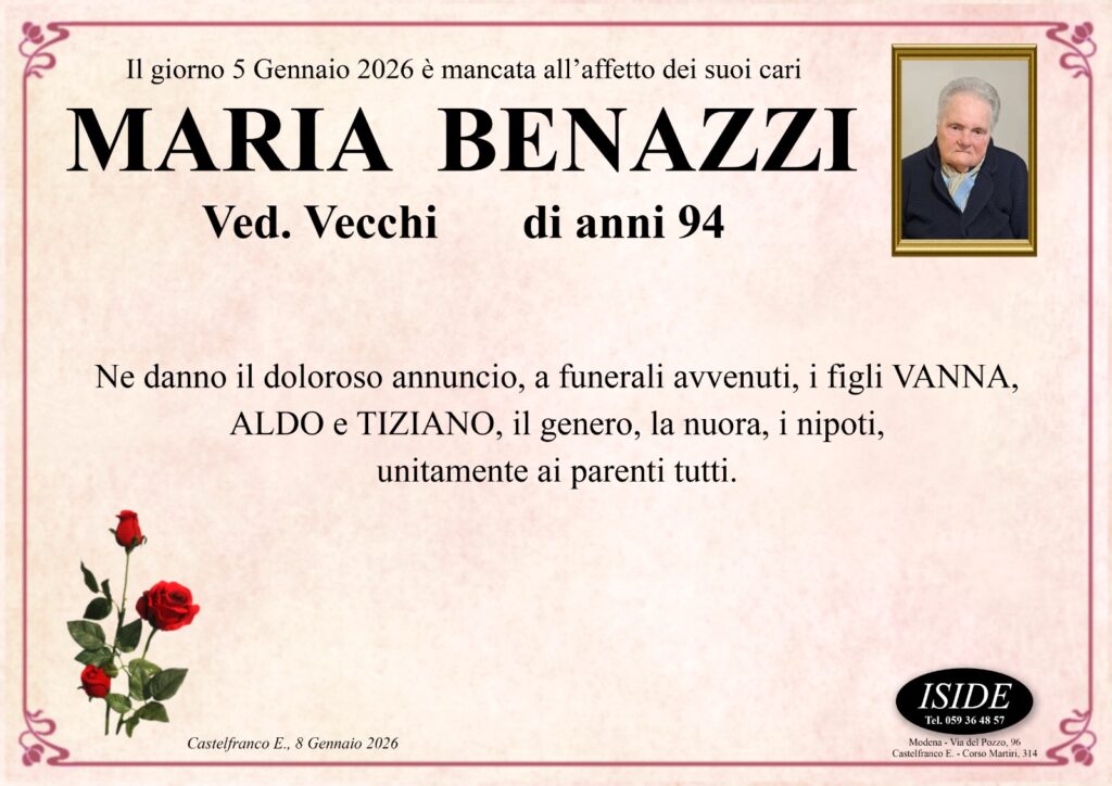Maria Benazzi ved. Vecchi
