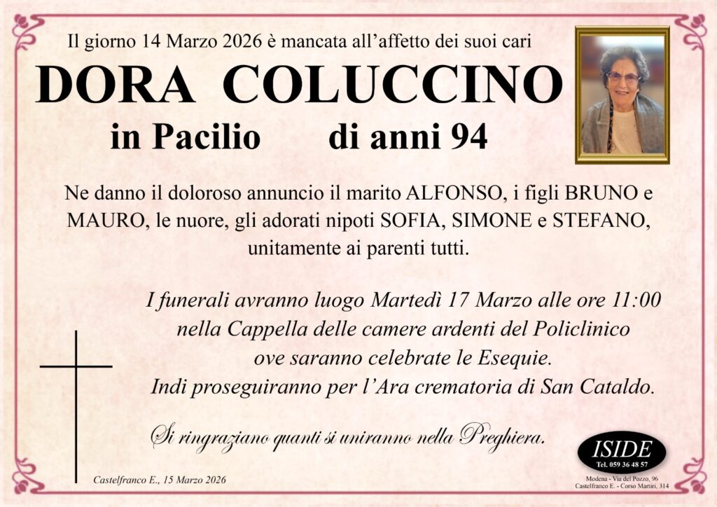 Dora Coluccino in Pacilio